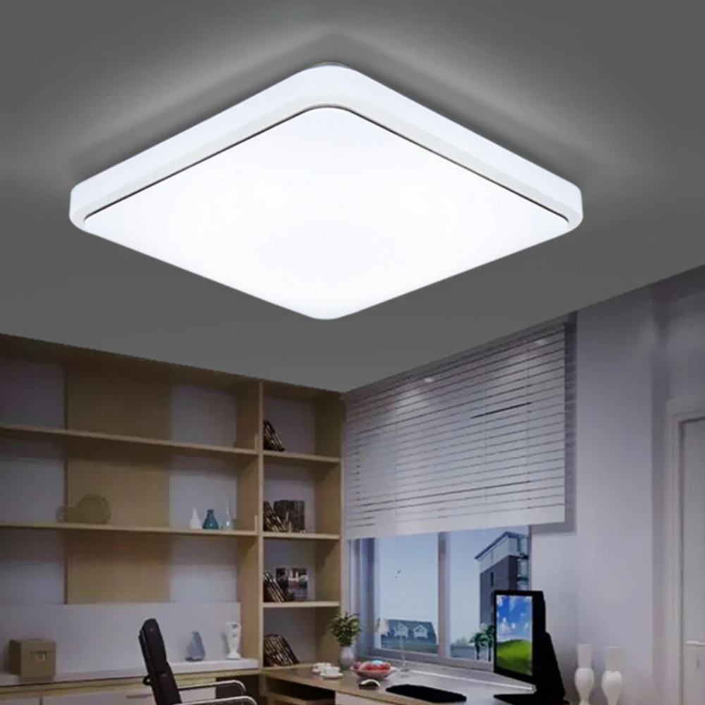 

Square LED Ceiling Light AC220V Simple Led Panel Light Living room Balcony Kitchen Modern Pendant Ceiling Lamps Focos Led Techo