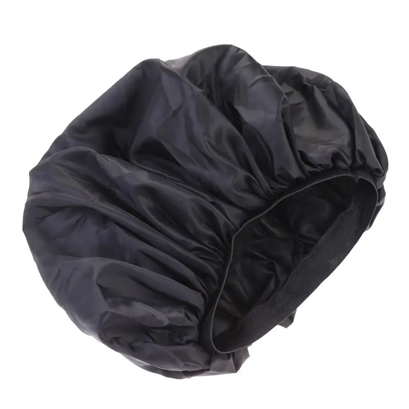 1 шт. Ночная шапочка для длинных волос мягкая гладкая широкая боковая эластичная лента Чепчик для сна резиновый Чепчик для сна для домашнего салона шапка для ухода за волосами - Цвет: Black 2
