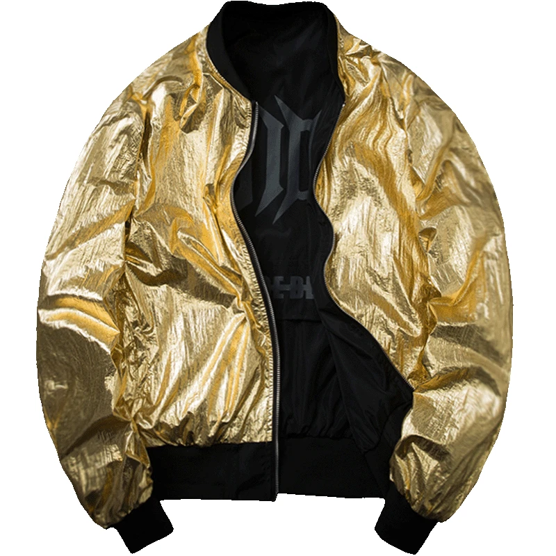 double sides zipper Jacket men fashion hip hop streetwear punk style jackets baseball reflective top coat plus size double sides zipper Jacket men fashion hip hop streetwear punk style jackets baseball reflective top coat plus size