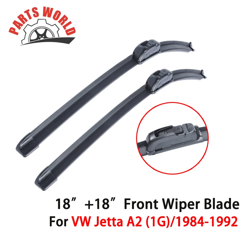Pair 18''+18'' Windscreen Wiper Blade For VW Jetta 2 (1G),1984 1992,Fit