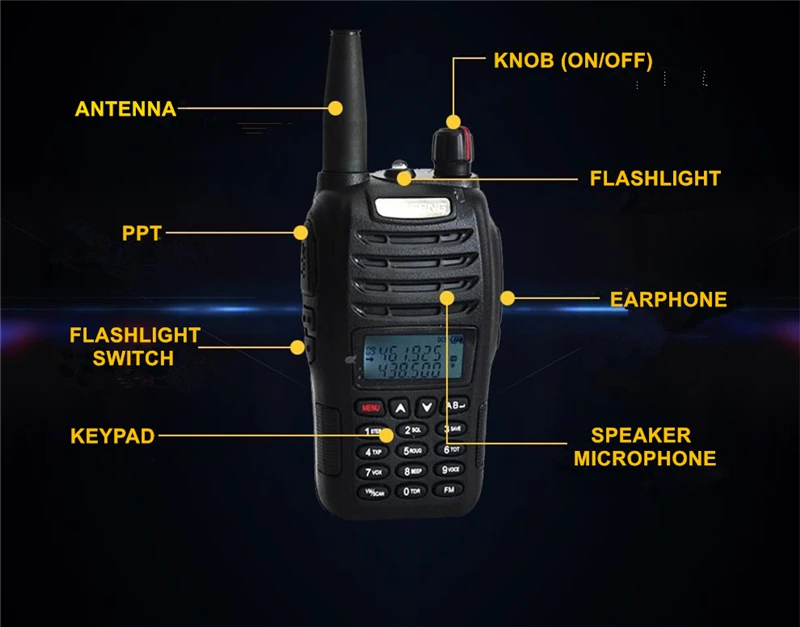 Baofeng UV-B6 рация коммуникатор двухдиапазонный VHF B6 радиоприемник HF трансивер 2 способ радио Midland B5 Модернизированный