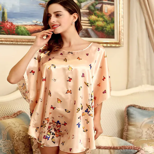 One size Summer Hot Sexy Lingerie Fashion Woman Sleepwear Batwing