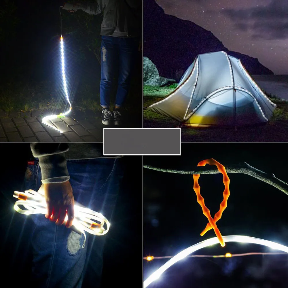 DSHA Camping USB LED Light Strip for Outdoors Actvities Hiking RV