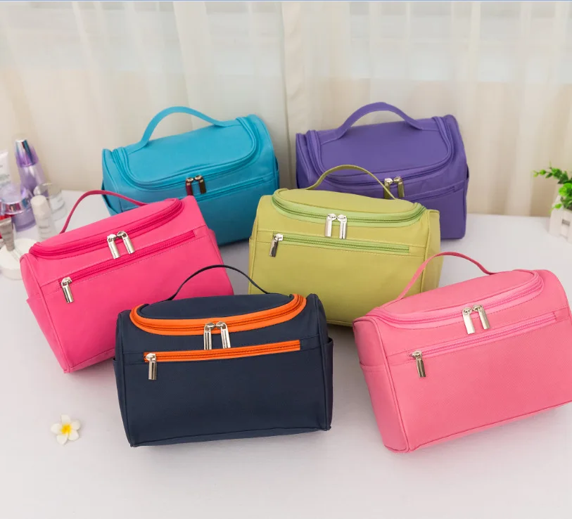 Waterproof Nylon Travel Organizer Bag Unisex Women Cosmetic Bag Hanging