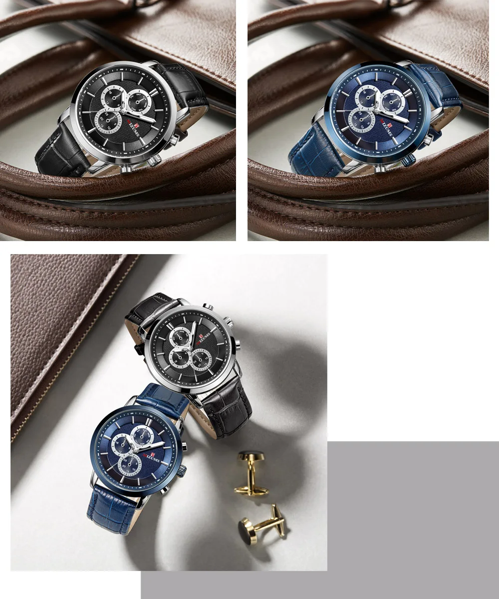 2019 mizums Gold Quartz Watch Top Brand Luxury Men Watches Fashion Man Wristwatches vogue leather strap Relogio Masculino Saatler drop shipping (12)