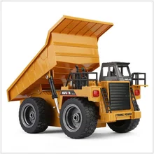 2,4G RC грузовик сплава 6-канальный пульт дистанционного Управление карьерный самосвал/детскй 4-колесный Реалистичная машина прочный многофункциональный подарок для детей