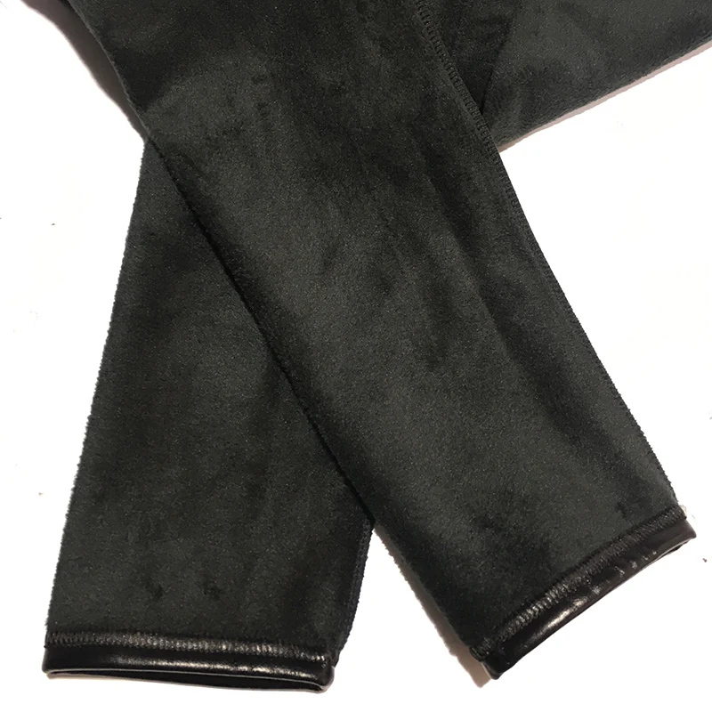 NORMOV Women Thick Leather Leggings Winter Black High Waist Warm Legging Women Plus Velvet Fashion Pu Leather Legging Femme yoga leggings