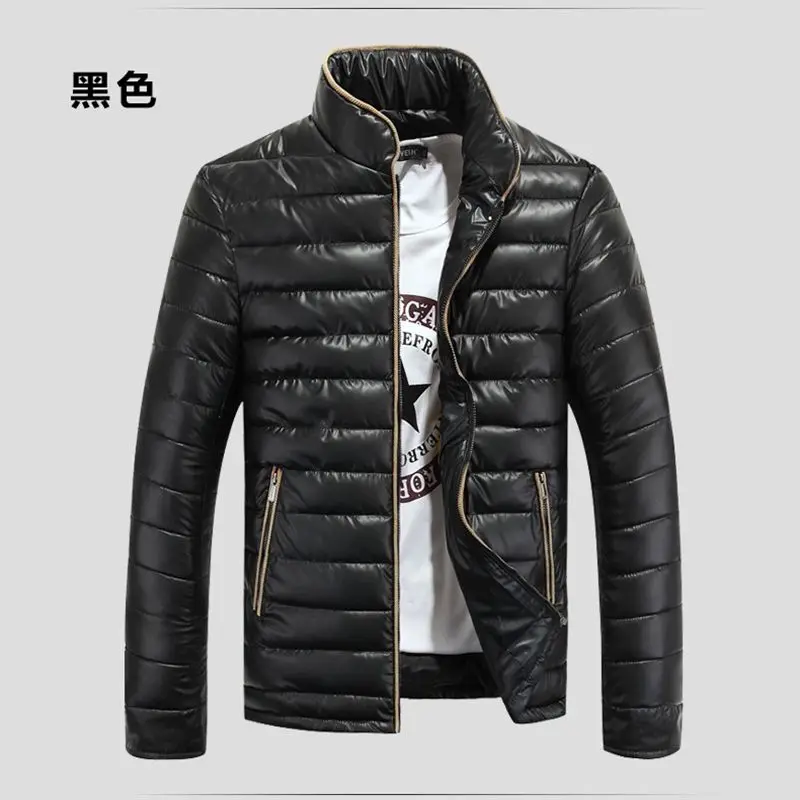 

Brieuces new feather padded collar men Slim Korean winter coat male youth casual men's jacket tide winter jacket men plus size