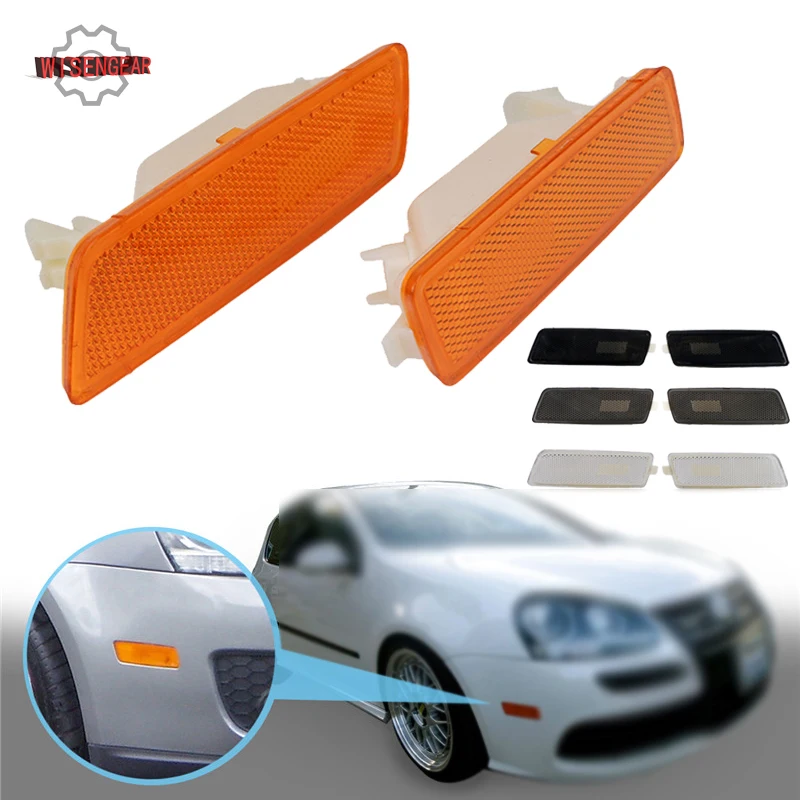 Передний бампер боковые габаритные огни сигнал поворота фонарь для Volkswagen VW Rabbit