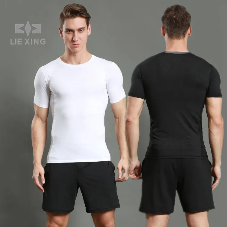

A17199 Men Compression Sleeveless vest Running Jogging High-Quality elastic Quick-Drying Gym Male Brand Sport Top Gym Clothes