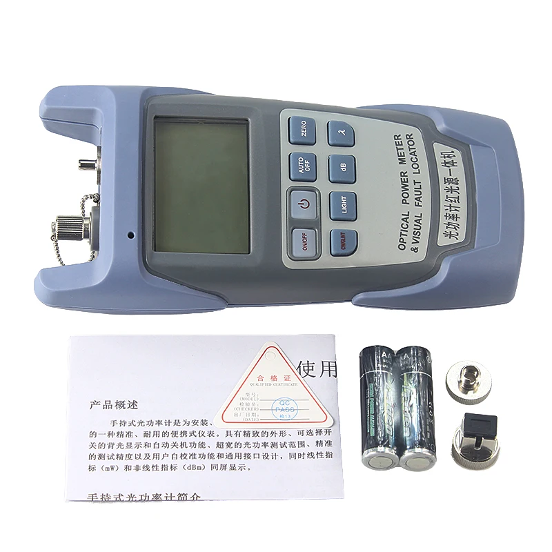 

All-in-one PC Fiber Optic Power meter with 10km Laser source Visual Fault locator 10mw