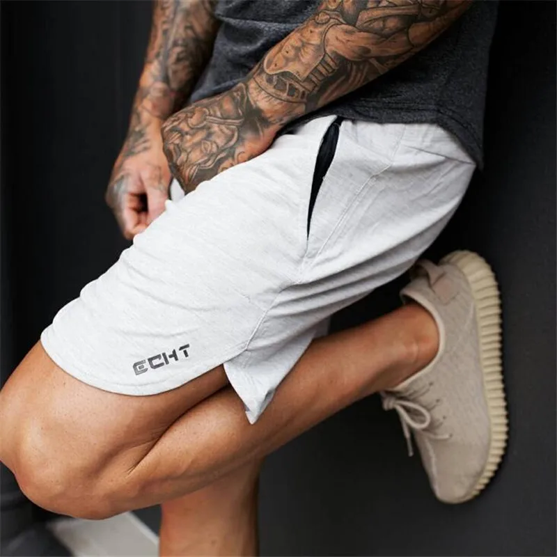 

Men Bodybuilding Sport Beaching Shorts Cotton Sweat Pants Fitness Short Jogger Gyms Male Shorts