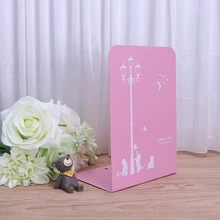 Металлические железные книгодержатели с изображением кота из мультфильма, 2 шт., подставки для книг, синие/красные C26