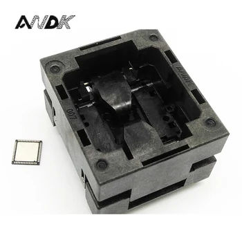 Online QFN56 MLF56 WLCSP56 Burn In Socket Pogo Pin Probe Test Socket Pitch 0.35mm IC Body Size 6x6mm Open Top Flash Adapter