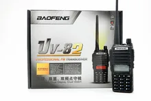 2 шт. Baofeng УФ-82 Двухстороннее Радио VHF/UHF 137-174/400-520 МГц Dual Band рация Портативные с FM и Фонарик рации