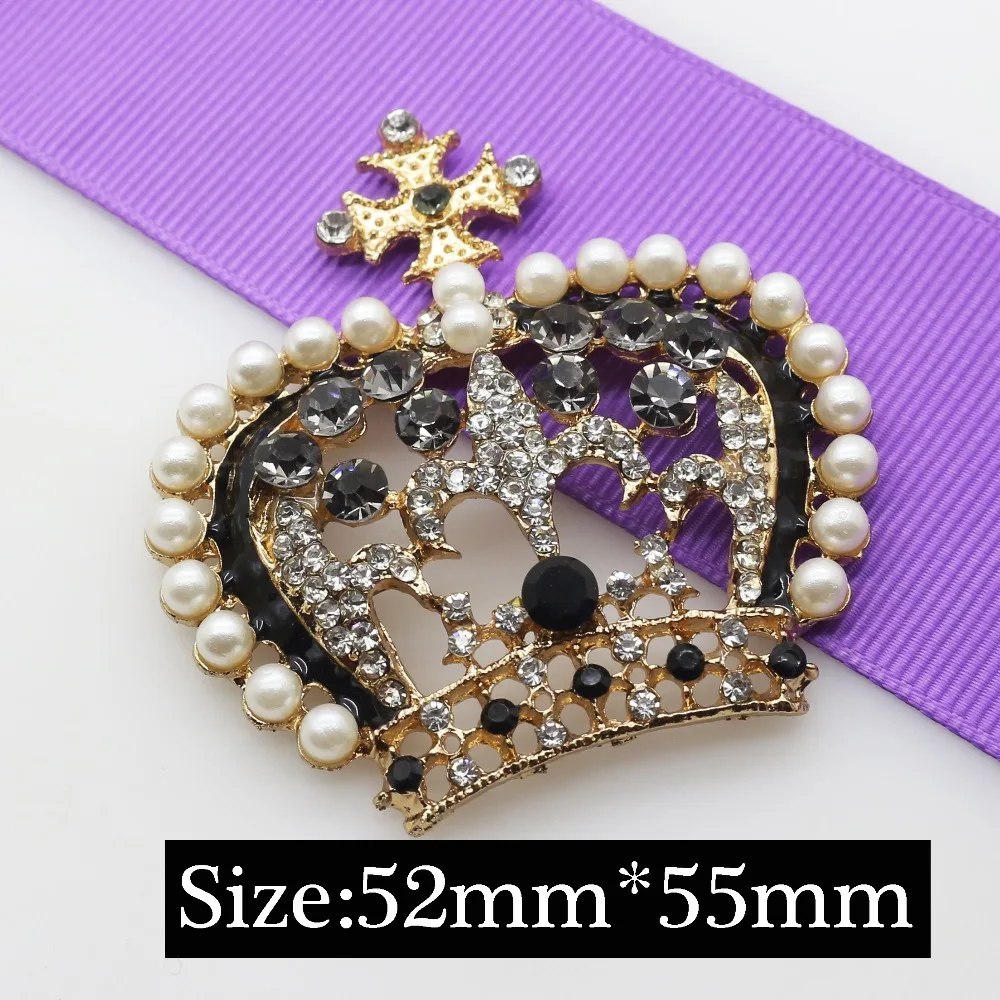 

New 1pcs Alloy Crystal Rhinestone Crown Buttons Wedding Decoration Butterfly Accessories Ribbon Hair Girl Supplies Free Shipping