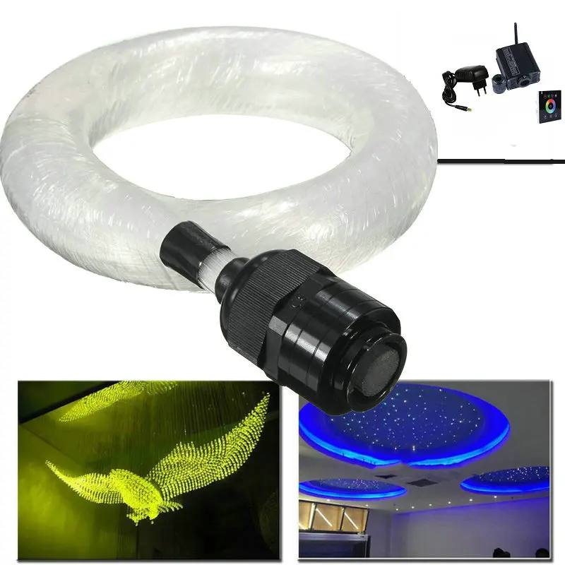 RGBW 16W Fiber Optic star Ceiling Light Kit 3M(L) mixed 0.75mm/1.0mm/1