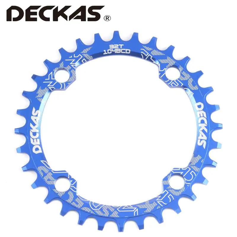 DECKAS/104BCD идеальный круг эллиптический положительный и отрицательный зуб диск один диск Горная дорога велосипед круглый овальный диск 32T