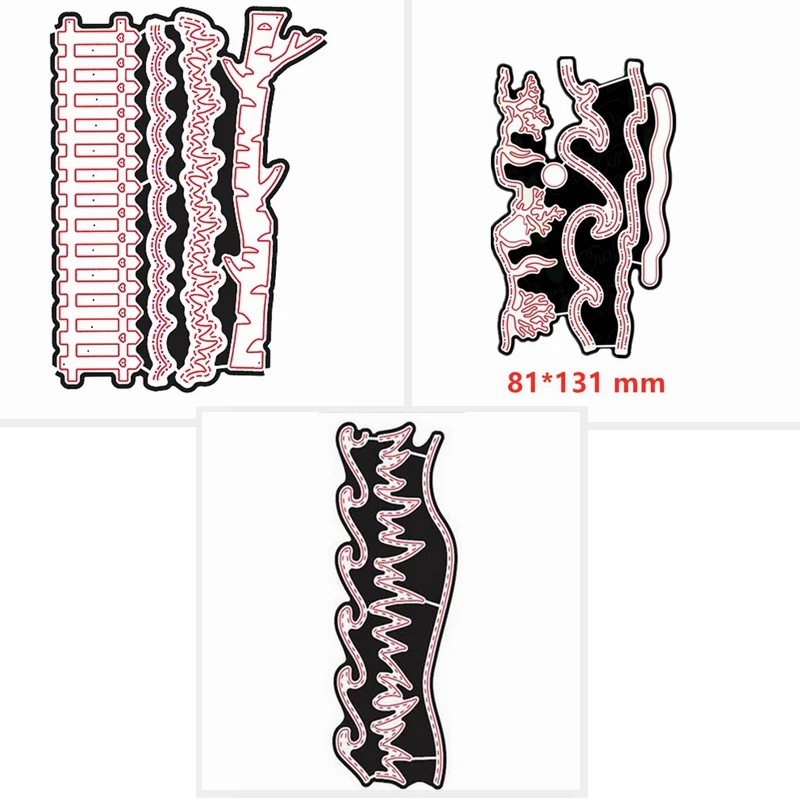 

Waves Line Border Edge Shape Metal Cutting Dies Stencils For DIY Scrapbooking Embossing Decorative Paper Cards Handcraft 2019