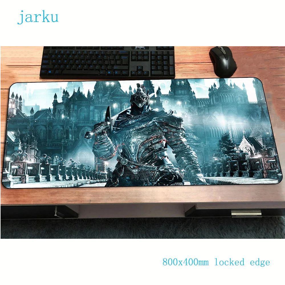 Коврик для мыши dark души 800x400x2 мм игровой коврик с аниме массовым узором офисный