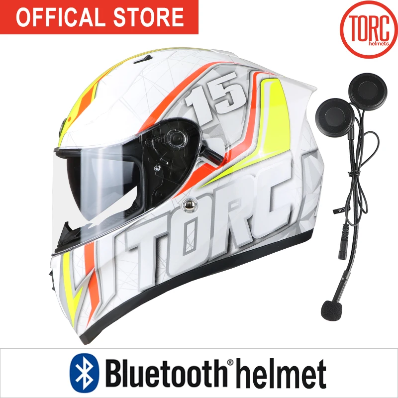 Подключение через Bluetooth телефона Поддержка вызова мотоцикл Casco руль Fatbar для Gearracing шлем анфас мотоциклетный шлем Двойные линзы T128