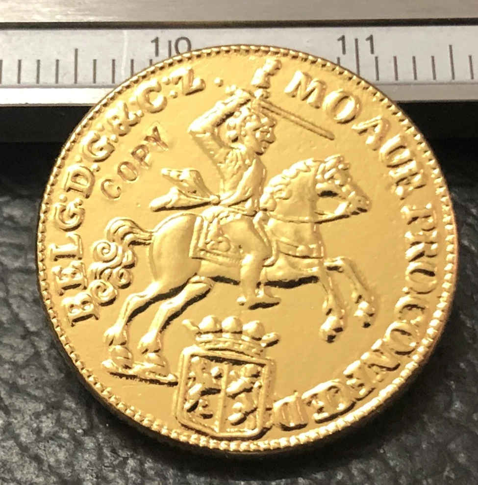 

1762 Dutch Republic (Gelderland) 7 Gulden Gold Copy Coin