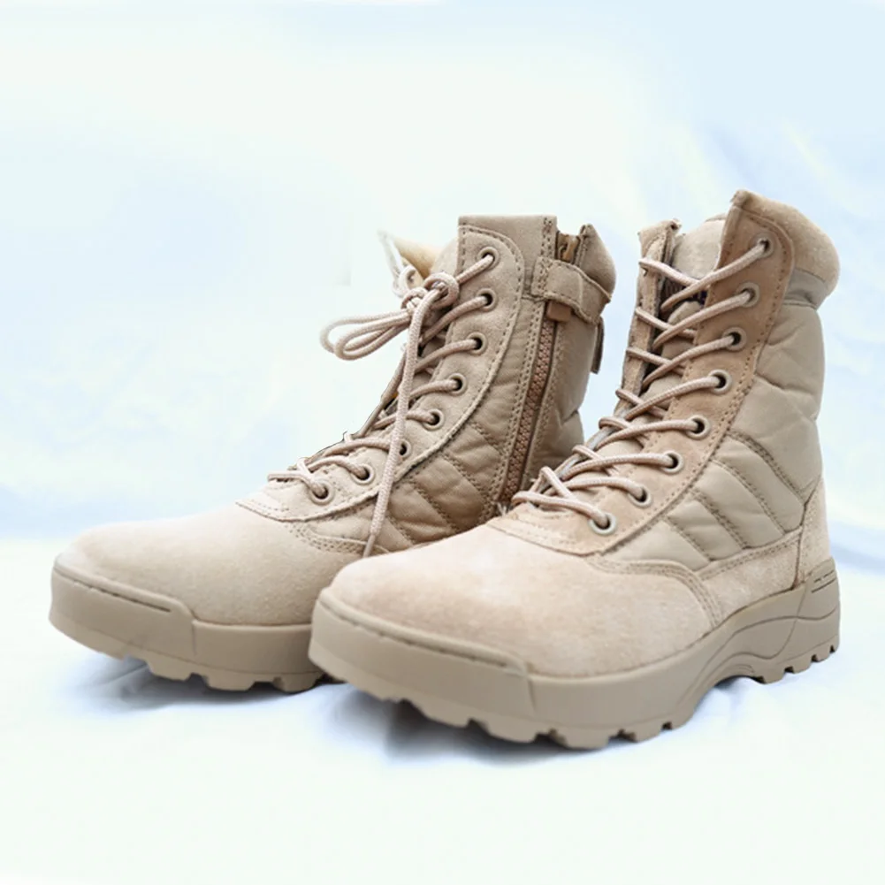 

Autumn Outdoor Sport Army Boots Men Military Desert Botas Hiking Shoes Travel Leather High Boots Male Durable