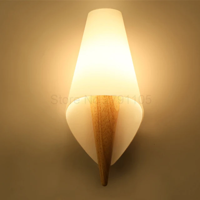 Nordic Einfache Wandleuchten für Haus, Moderne Holz Nachtwandlampe ... Nordic Einfache Wandleuchten für Haus, Moderne Holz Nachtwandlampe ...