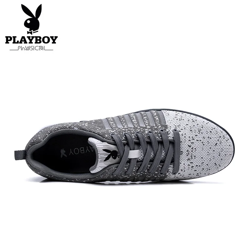 Estilo Jovens cinza Marinho Playboy Malha Sapatos Amante outono 2017 Moda Top Primavera Preto Homens Up Da73056 azul lace De Calçados Casuais Respirável Plana RRqw8Zp