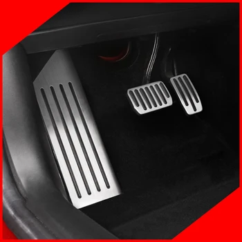 

Aluminum alloy Foot Pedal For Tesla Model 3 Accelerator Gas Fuel Brake Pedal Rest Pedal Pads Mats Cover Accessories Car Styling