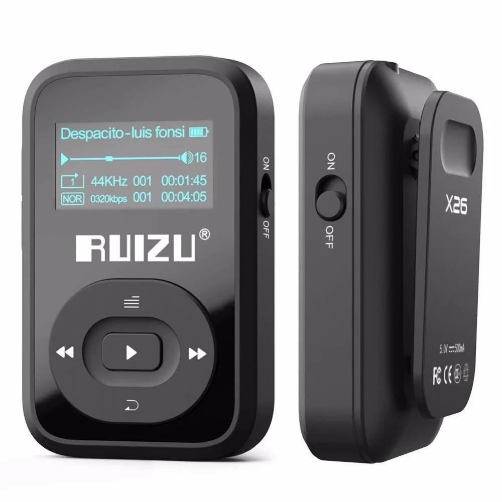 Оригинальный RUIZU X26 MP3 плеер Bluetooth музыкальный с FM радио записи звука без потерь