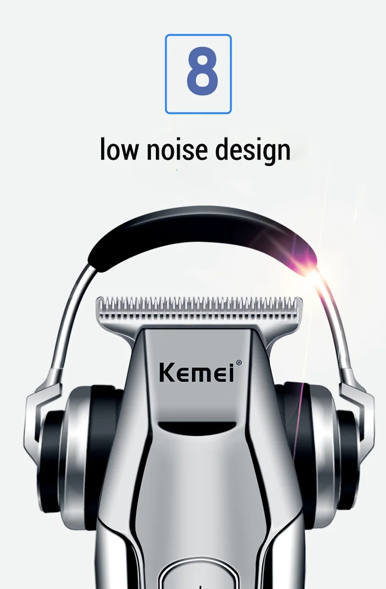 Профессиональная машинка для стрижки волос Kemei, ЖК-дисплей, 0 мм, триммер для бороды, волос для мужчин, машинка для стрижки волос, электрическая машинка для стрижки