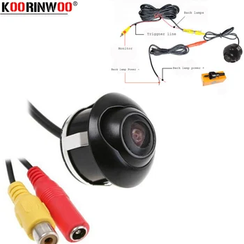 

Koorinwoo HD CCD 360 Car Rear View camera Front Form IP68 Car Parking Camera dash Vehicle RCA Video system Universal Side