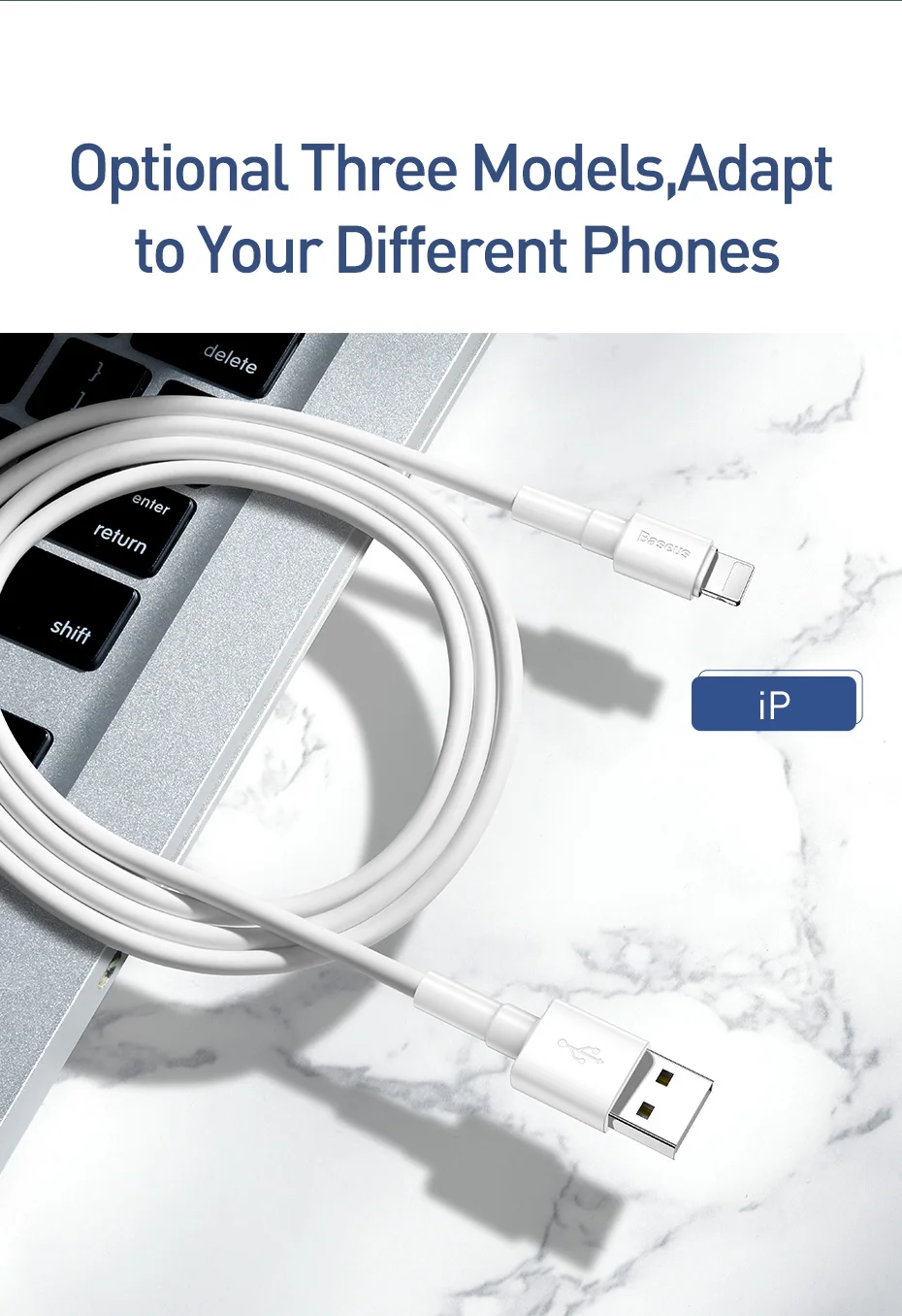 Baseus USB кабель для iPhone XS Max XR X Быстрая зарядка зарядное устройство USB-C Шнур Micro usb type C кабель для Android кабели для мобильных телефонов