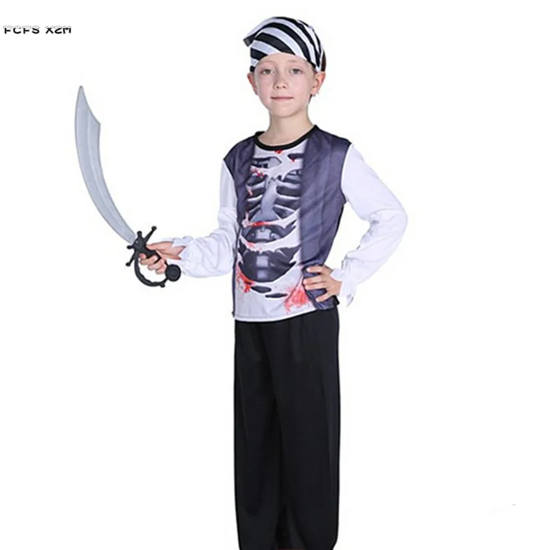 

M-XL Boys Warrior Robber Cosplays Kids Children Halloween Seaman Pirates Costumes Carnival Purim parade Masquerade party dress