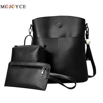 

3pcs/set Tassel Big Shoulder Bags Women Crossbody Bag Female Designer Set Handbags High Quality Woman Totes