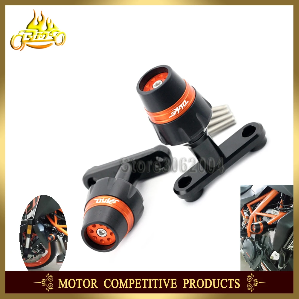 

Frame Slider Crash Protector Bobbins Falling Protection Motorcycle For KTM 125/200 DUKE 2012-2015, 390 DUKE 2013-2017 2016 CNC