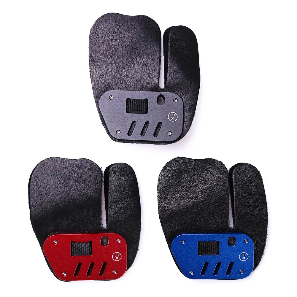 Recurve bow Finger tab Archery Protective Gloves Bowstring Finger Tab