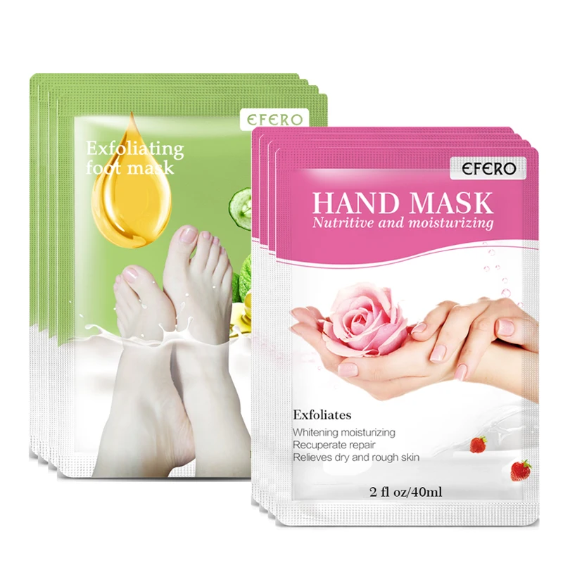 EFERO Foot Hand Mask Skin Care Exfoliating Peel Foot Masks Socks For