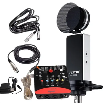 

Takstar PC-K800 Studio Recording Microphone & ICON upod pro sound card with 2 cable for professional recording,stage performance