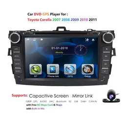 Hizpo автомобиля радио Мультимедиа Видео плеер зеркало ссылку для Toyota Corolla E140/150 2008 2009 2010 2011 2012 2013 без Android 2 DIN