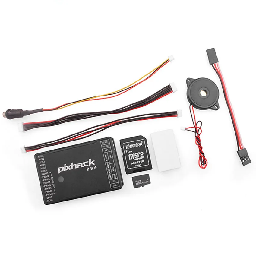 

Pixhack 2.8.4 Flight Controller 32-bit Based on Pixhawk Autopilot UAV Drone Multicopter Support 8-axis Copters With APM Ports