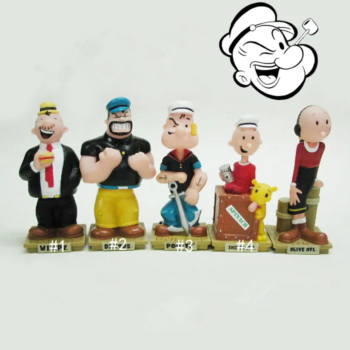 Popeye the Sailor man аниме фигурка ручной работы игрушки идеальное качество Статуэтка из ПВХ оливковое Oyl Bluto игрушки для детей