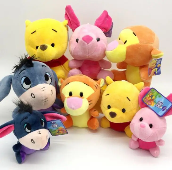 

10cm Plush Animal Plush Winnie Doll Lilo and Piglet 7 Birthday Gift Boy Girl Toys