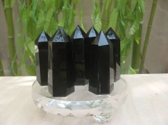 

7 NATURAL OBSIDIAN POLISHED CRYSTAL GEMSTONE POINT REIKI