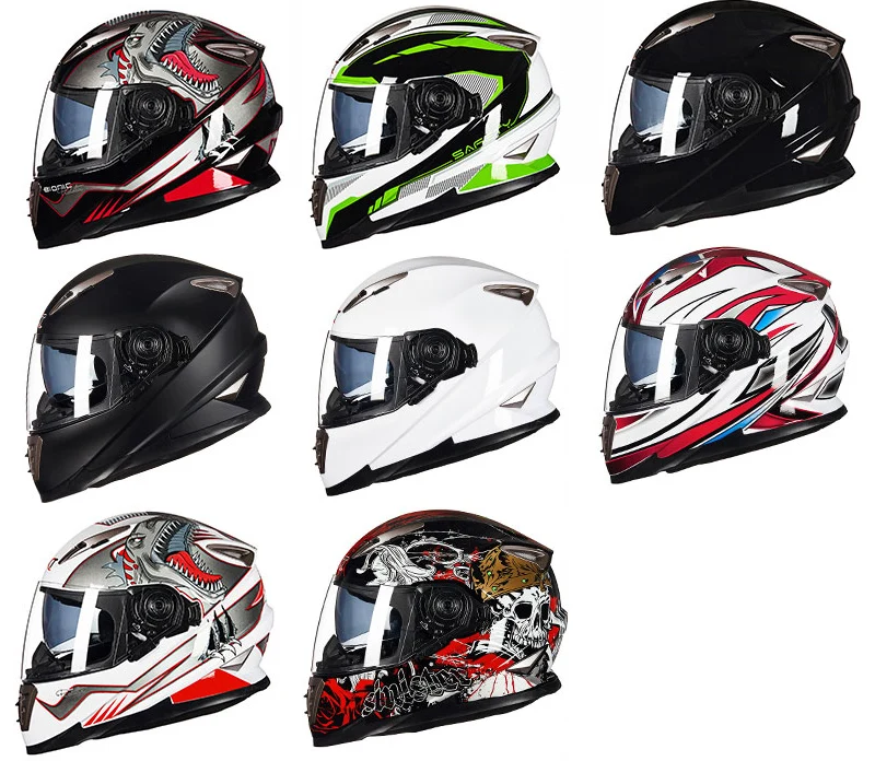 GXT бренд двойной объектив анфас мотоциклетный шлем с Sheld система блокировки мотоциклетный шлем мото Высокое качество Мода Casco