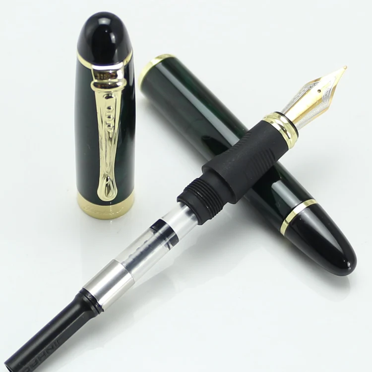 JINHAO X450 Ограниченная серия авторучка чернильные ручки темно-зеленый и золотой 18KGP Iraurita перо полностью металлическое синий красный 21 цвет