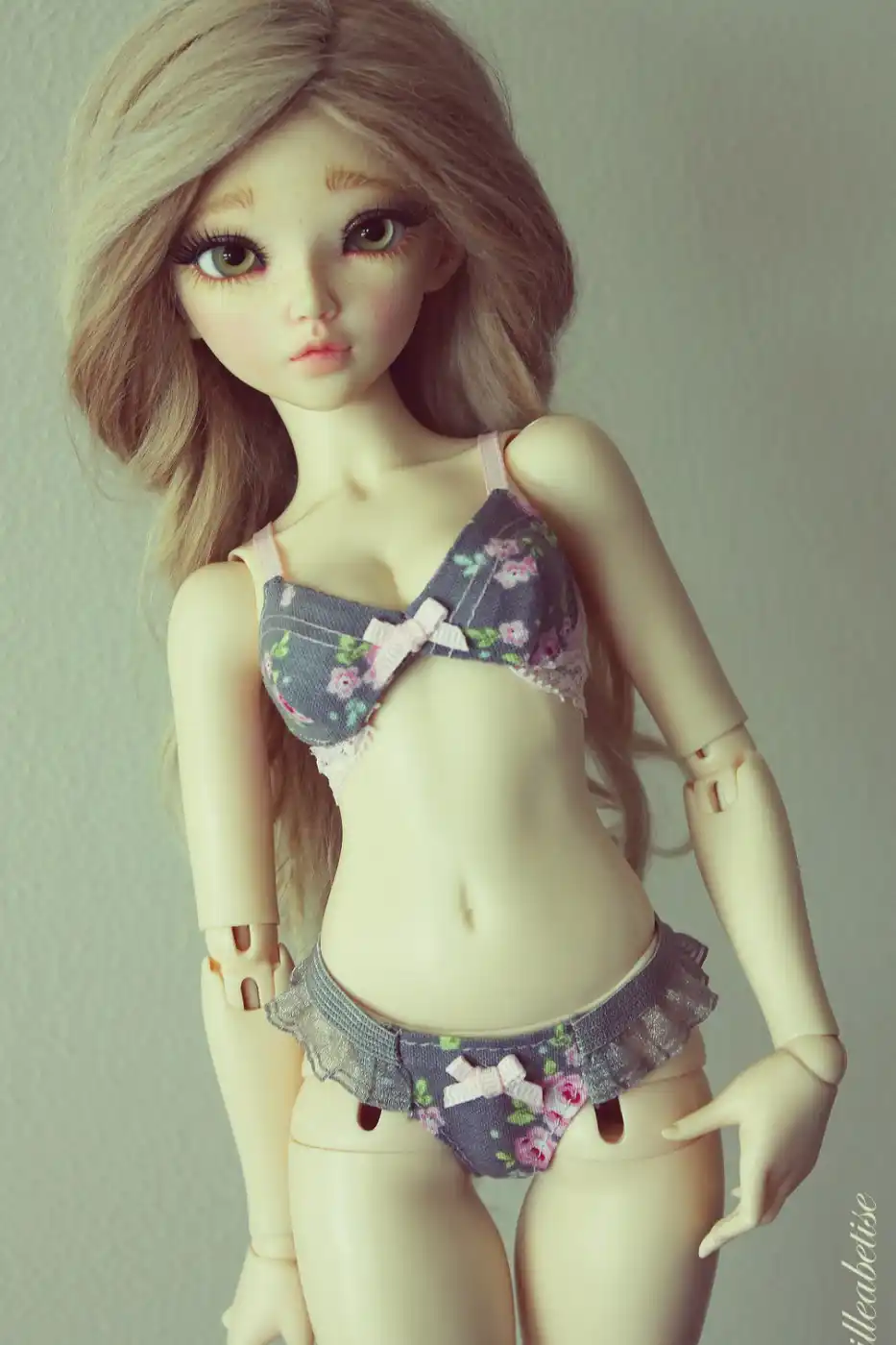 Bjd doll 1/4 girl chloe double joint 