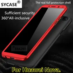 SYCASE для Huawei Nova 2 Plus 2 S Lite 2i Nova 3 3i люкс 360 Полный градусов чехол противоударный жесткий чехол для телефона Экран Защитная крышка
