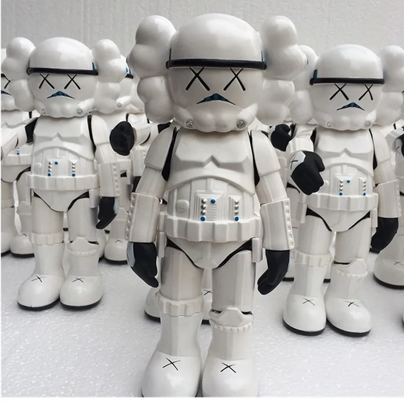 

1/6 KAWS Originalfake Street art COSPIAY Black Warrior Bai Bing BBF PVC Car Interior Trend Doll Action Figure Model Toy BOX D140